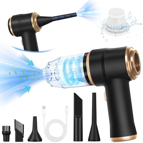 Tragbarer kabelloser Mini-Staubsauger und Luftgebläse für Auto und Zuhause