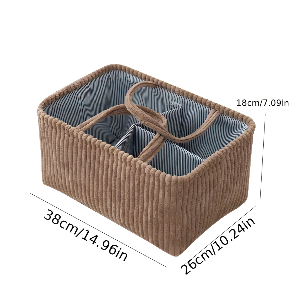 StorEase™ - Polyester Aufbewahrungskorb mit Fächern