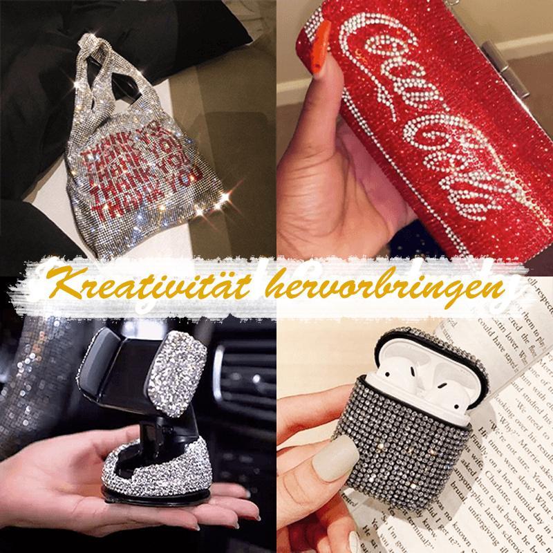 Buntes Kristall-Kunststiftset für DIY-Kreativität