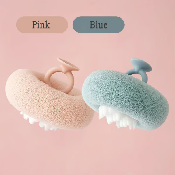 Weicher Sonnenblumen-Saug-Badeball für sanfte Reinigung