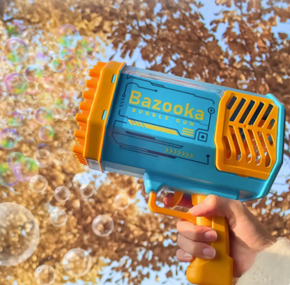 Außen-Bubble-Maschine mit bunter Licht-Raketenwerfer-Spielzeug