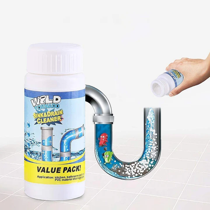 DrainFlow™ - Schnell wirkendes Abflussreinigungs-Pulver