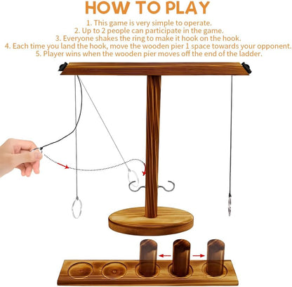 PartyPlay™ - Hakenring-Wurf Trinkspiel für gesellschaftlichen Spaß