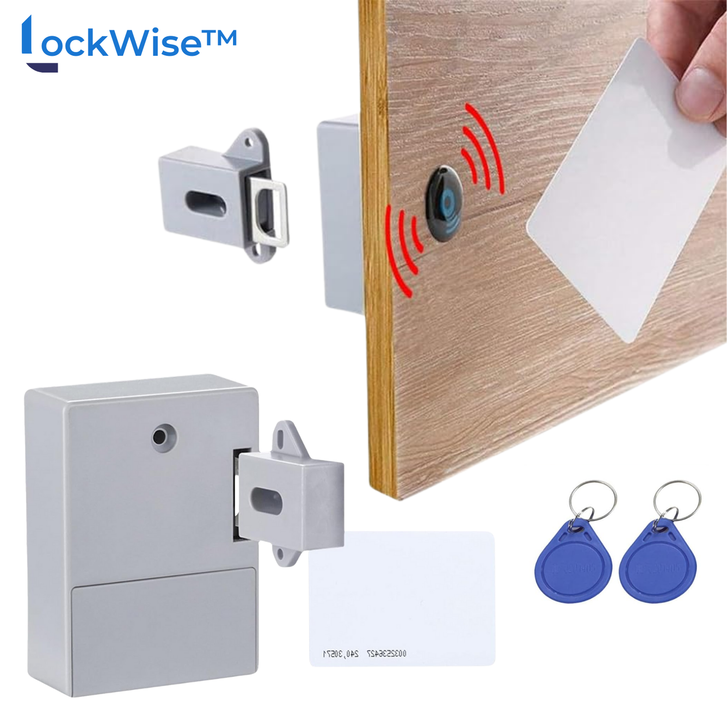 Elegantes RFID-Schrankschloss für sichere Türen und Schubladen