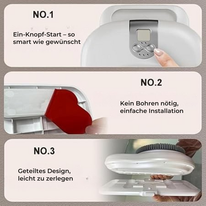 Elektrischer Rückenreiniger mit weichem Bürstenkopf für tiefe Reinigung