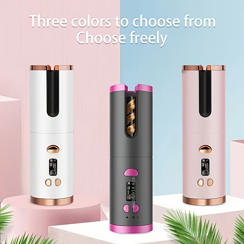 CurlFree™ Wiederaufladbarer tragbarer Lockenstab mit automatischer Abschaltsicherheit