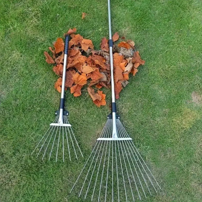 Vielseitiger leichter Gartenrechen für Hof- und Rasenpflege