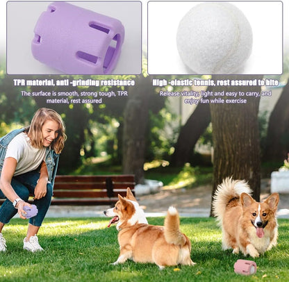 FetchFun™ - Langlebiges Tennis-Hundespielzeug zum Kauen für aktives Spiel