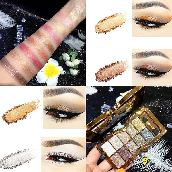 ShimmerGlam™ | 10 Farben Sparkle Shimmer Lidschatten-Palette