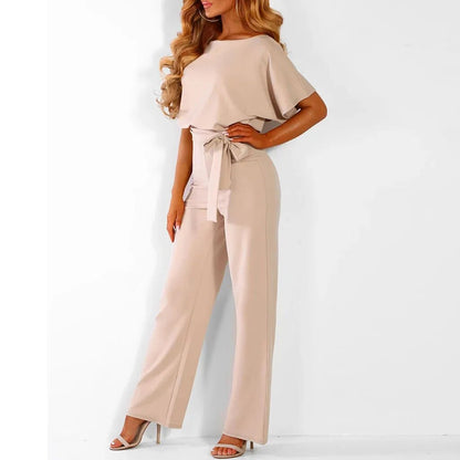 GlamourLine™ Eleganter Jumpsuit mit schmeichelhaftem Bund
