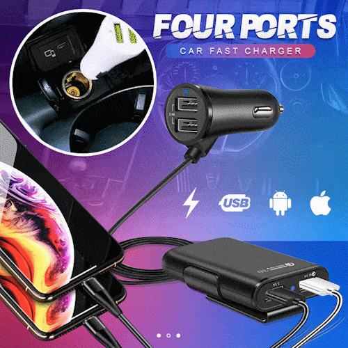 ChargeMe™ | Ladegerät mit 4 Anschlüssen