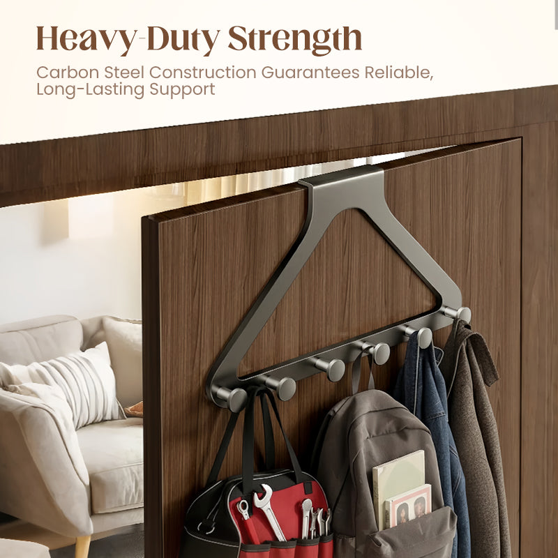 HangEase™ - Über-Tür 6-Haken Organizer-Rack