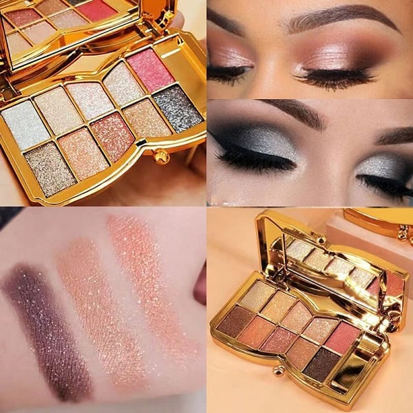 ShimmerGlam™ | 10 Farben Sparkle Shimmer Lidschatten-Palette