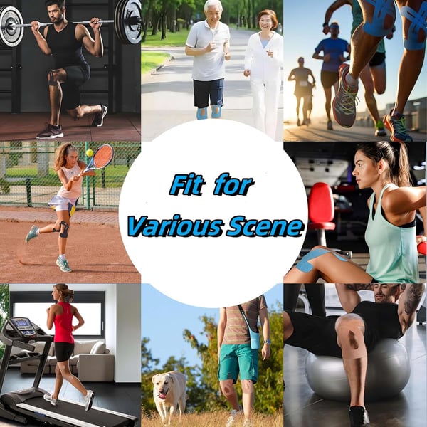 FlexiKnee™ - Vorgefertigte Kinesiologie-Streifen zur Schmerzlinderung und Bewegungsförderung