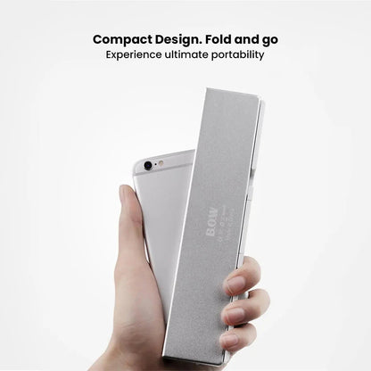 TechEase™ - Tragbare, faltbare Bluetooth-Tastatur mit Ständer