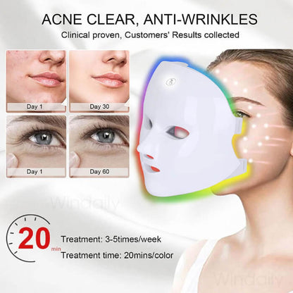 GlowBloom™ LED Lichttherapie Koreanische Gesichtsmaske