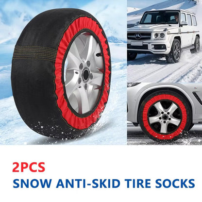 Rutschfeste Schneesocken für Autoreifen