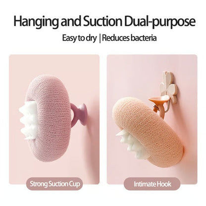 Weicher Sonnenblumen-Saug-Badeball für sanfte Reinigung