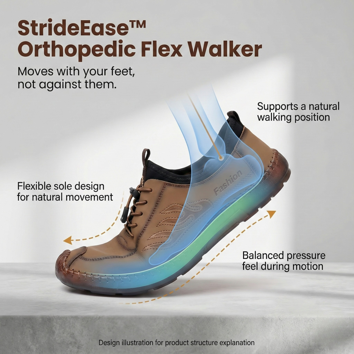 StrideEase™ - Orthopädische Wanderschuhe für Komfort und Stabilität
