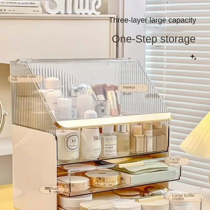 GlowEase™ - Vielseitige staubdichte Kosmetik-Organizer-Box