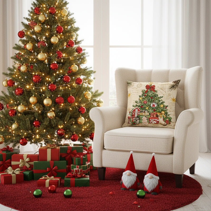 NordForm™ - Kuschelige Weihnachtskissenhülle