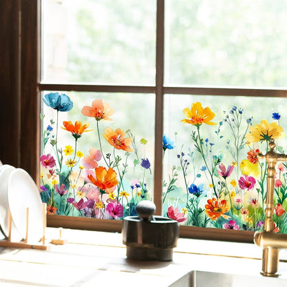 Petaluxe™ | Bunte Blumenaufkleber für Ihr Fenster!
