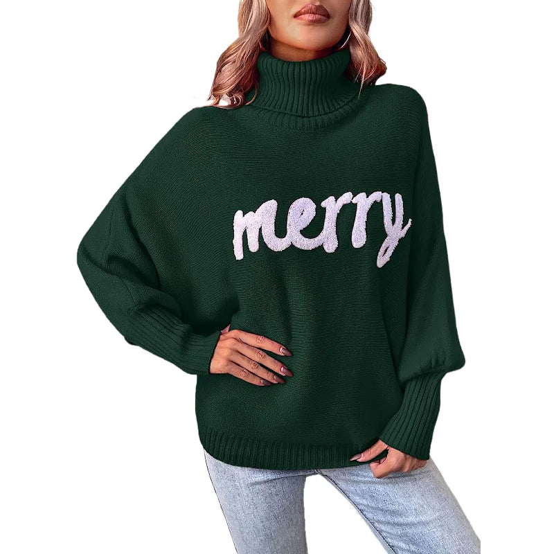 MERRY™ | Kuscheliger Festtags-Rollkragenpullover
