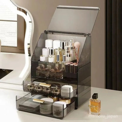 GlowEase™ - Vielseitige staubdichte Kosmetik-Organizer-Box