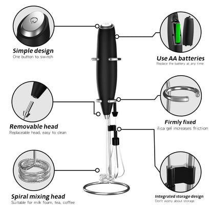 FrothEase™ - Handmilchaufschäumer mit Ständer