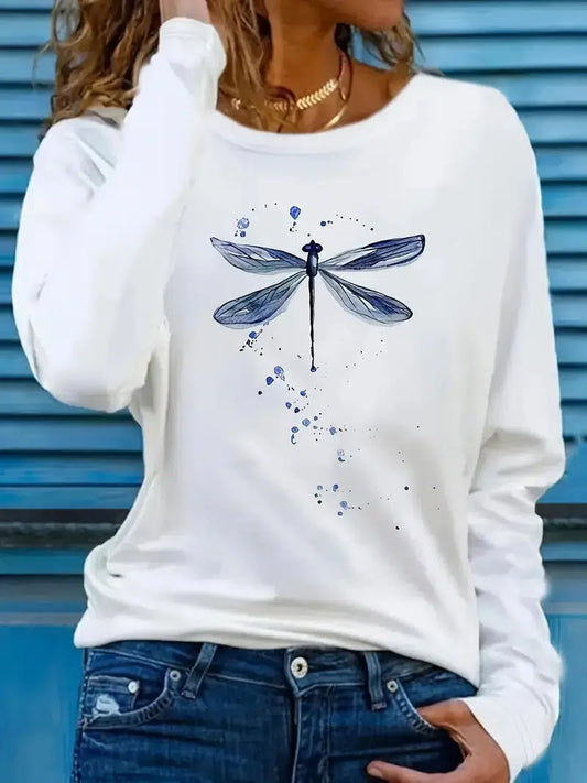 Emma™ | Comfortable long-sleeved top with round neck