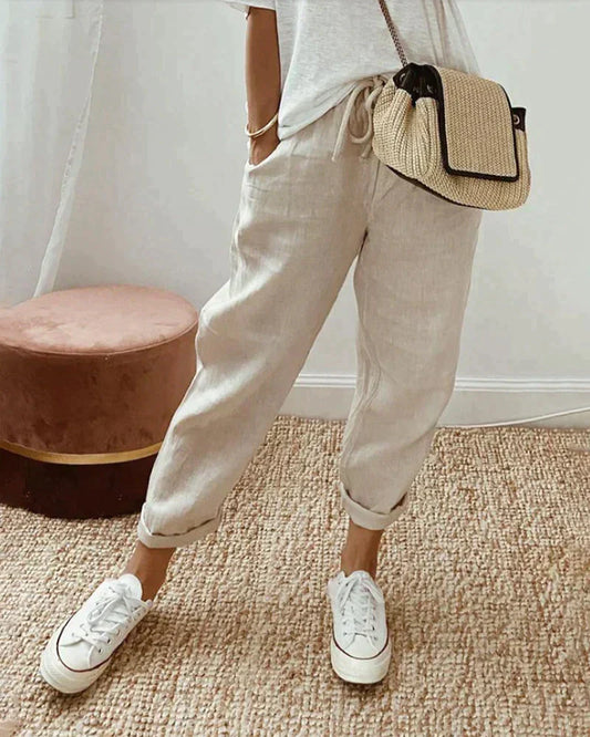 Gigi™ | Lässige stilvolle Leinenhose