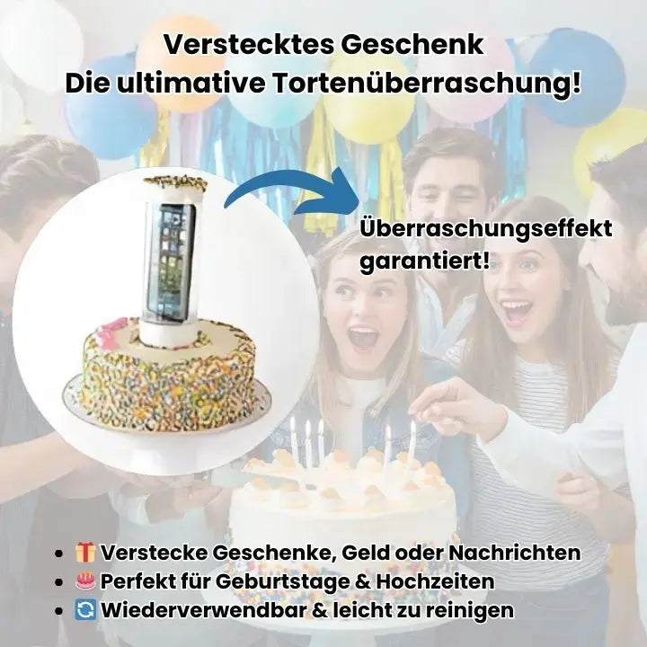 Überraschung Kuchenaufsatz für magische Feiermomente