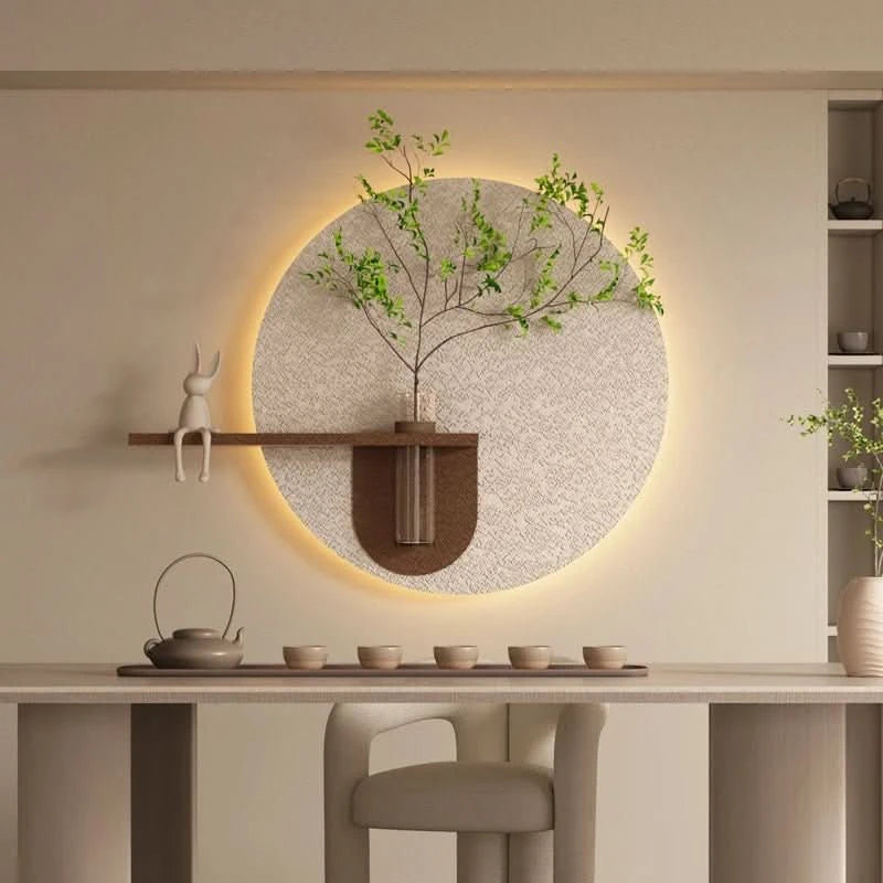 LunaGlow - Minimalistische Mondwandlampe Kunst