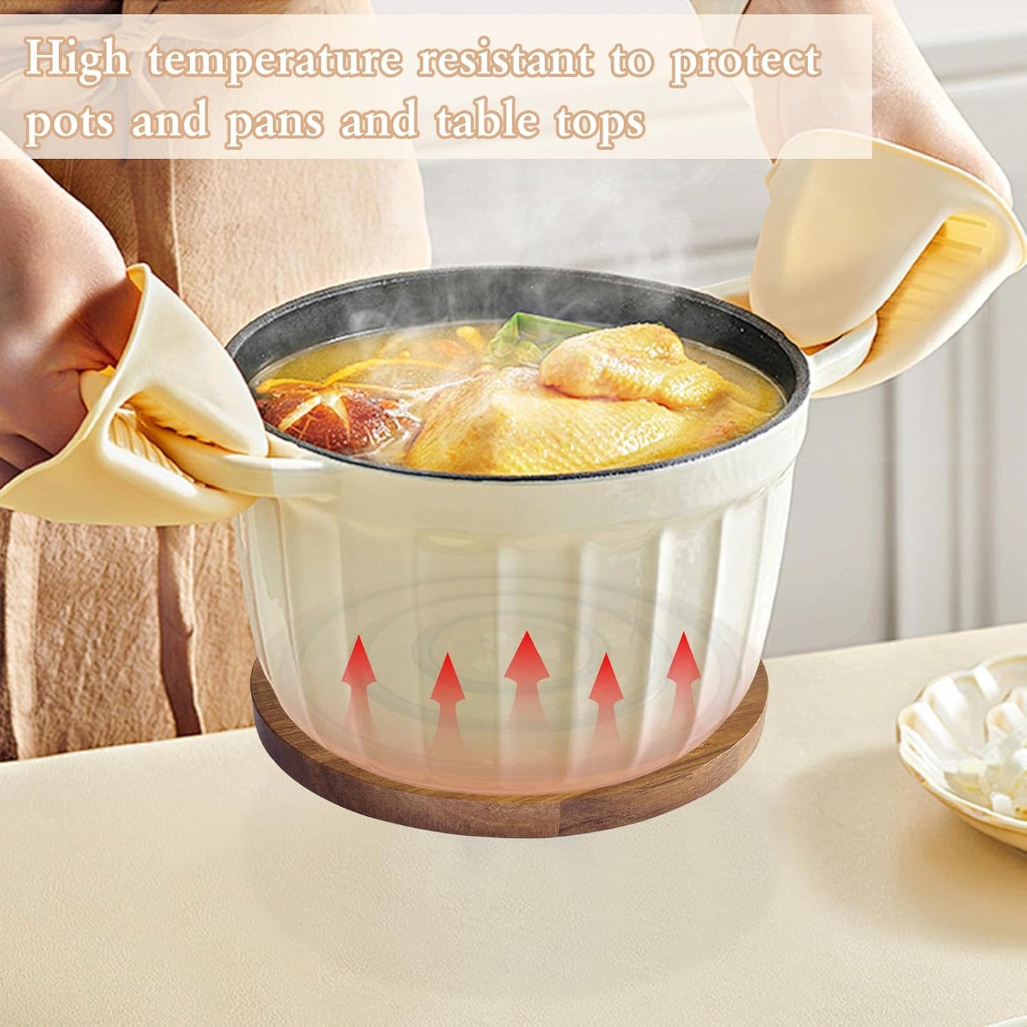 MagniWood™ - Stilvolle magnetische Untersetzer aus Holz für die Wohnkultur