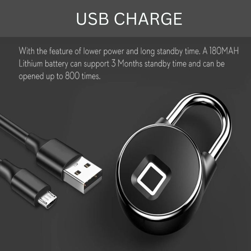 50 % RABATT | SecureEase™ - Intelligentes Bluetooth-Fingerabdruck-Schloss für schlüssellose Sicherheit