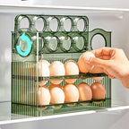 Eierorganisator mit Auto-Flip für 30 Eier