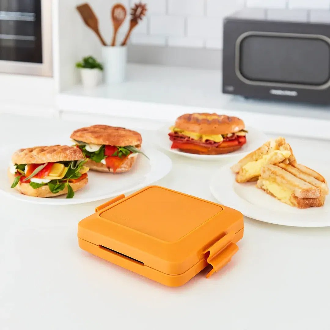 Kompakter Mikrowellen-Toastie-Sandwichmaker für schnelle Snacks