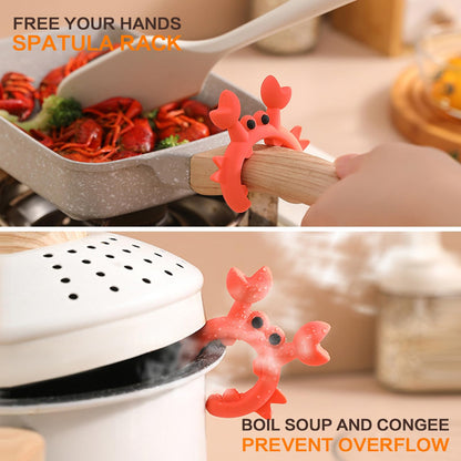 CozyNest™ - Niedliches Krabbenförmiges Spatelhalter-Set