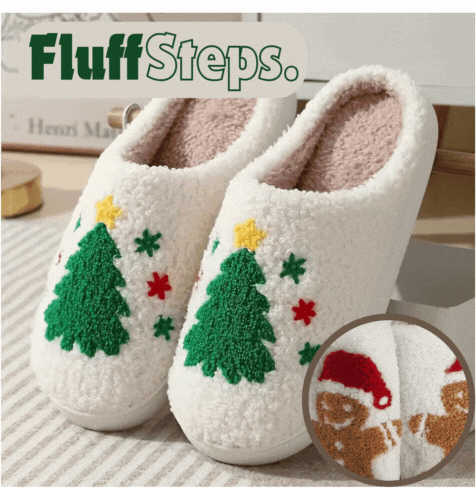 FluffSteps™ - Kuschelige Plüschhausschuhe für warmen Winterkomfort