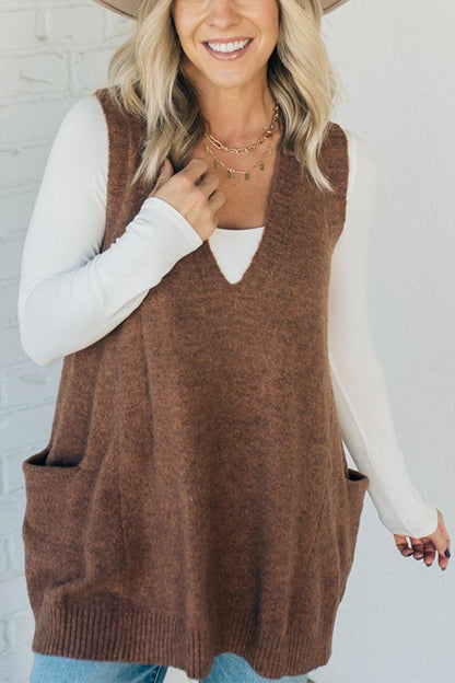 Cozyknit™ | Cozy Pocket Pullover-Weste