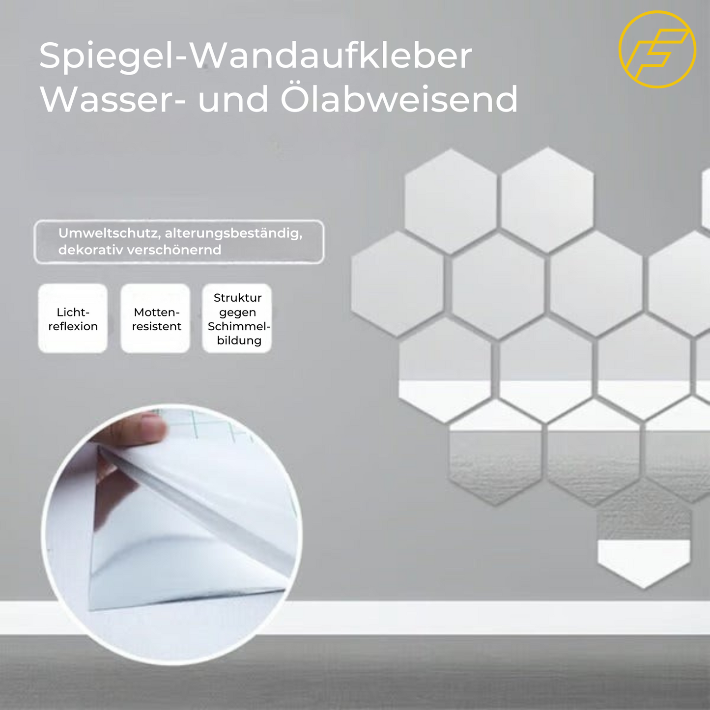 FlexiGlow™ - Bruchsichere Wandspiegelplatten