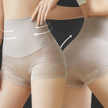 Heißer Stil Seidiges Höschen mit hoher Taille