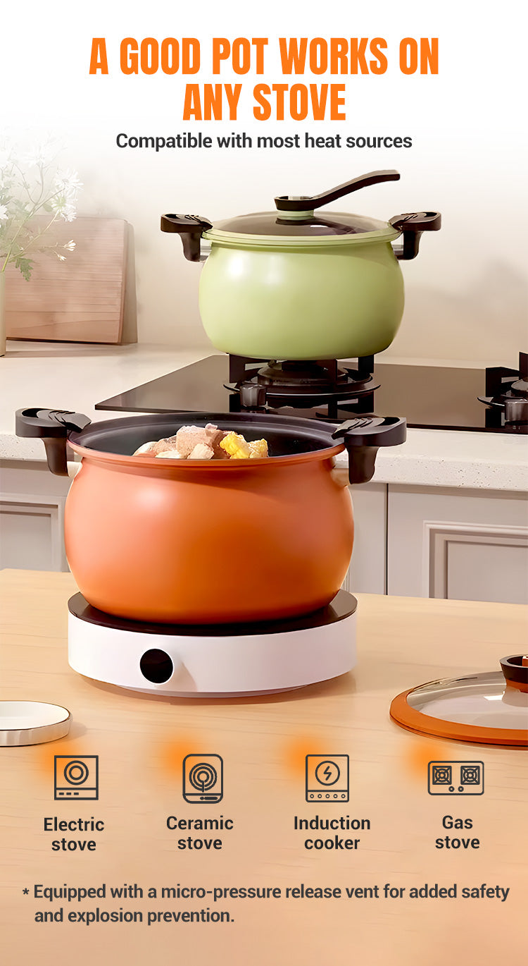 McRib™ Stone Mikro-Druckkochtopf - Kochgeschirr mit großer Kapazität