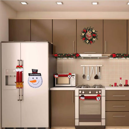 FrostyGrips™ - Weihnachtliche Schneemann-Türgriffabdeckungen