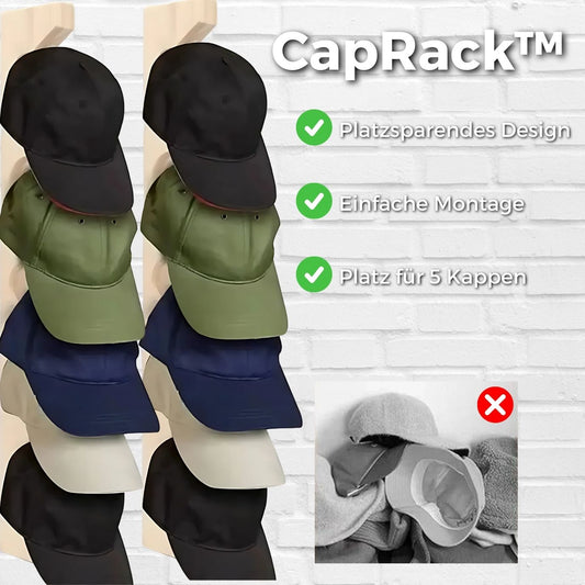 Wandmontierter Mützenhalter-Organizer zur stilvollen Aufbewahrung von Hüten