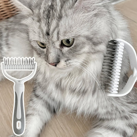 Robuster Entfilzungskamm aus Edelstahl zur Fellpflege