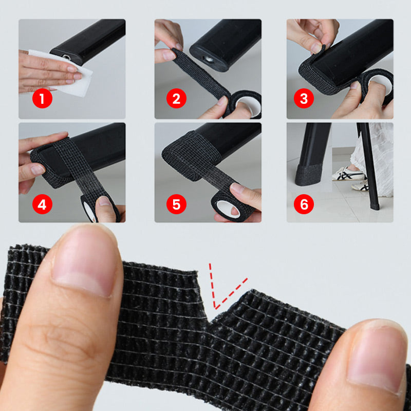GripEase™ - Universelle rutschfeste und geräuscharme Stuhl- & Tischbeinschoner