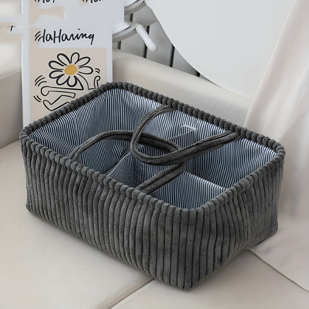 StorEase™ - Polyester Aufbewahrungskorb mit Fächern