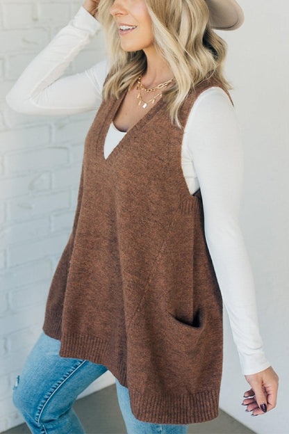Cozyknit™ | Cozy Pocket Pullover-Weste