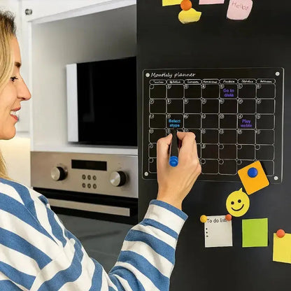 Planiva™ - Klarer Acryl-Kühlschrankorganizer & Wöchentlicher Essensplaner